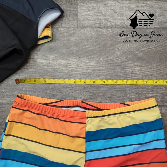 Charmleaks Plus Size Double Up Boyshort Tankini Swimsuit Size 0X - Picture 4 of 5